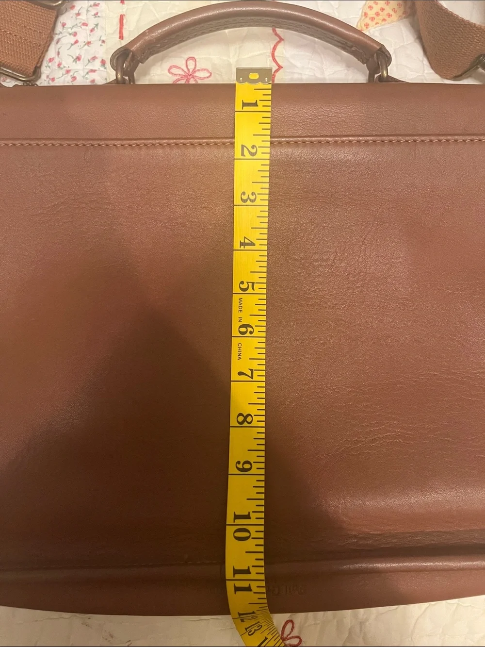 Schlesinger’s Brown Leather Briefcase w/ interchangeable & Detachable Strap